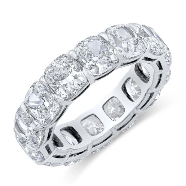 Cushion Cut Lab-Grown Diamond Eternity Band