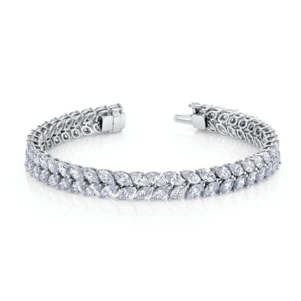 Marquise Cut Lab-Grown Diamond Bracelet
