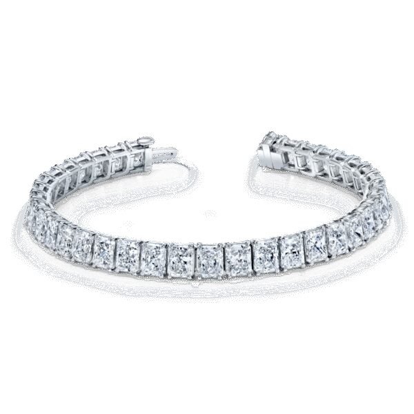 Radiant Cut Lab-Grown Diamond Bracelet