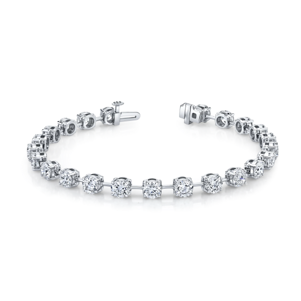 Round Cut Lab-Grown Diamond Tennis Bracelet