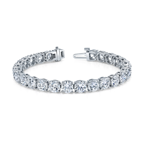 Round Cut Lab-Grown Diamond Tennis Bracelet