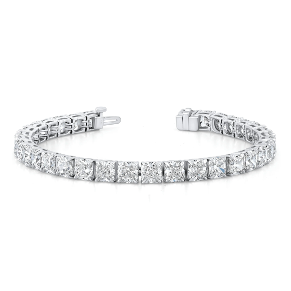 Cushion Cut Lab-Grown Diamond Tennis Bracelet