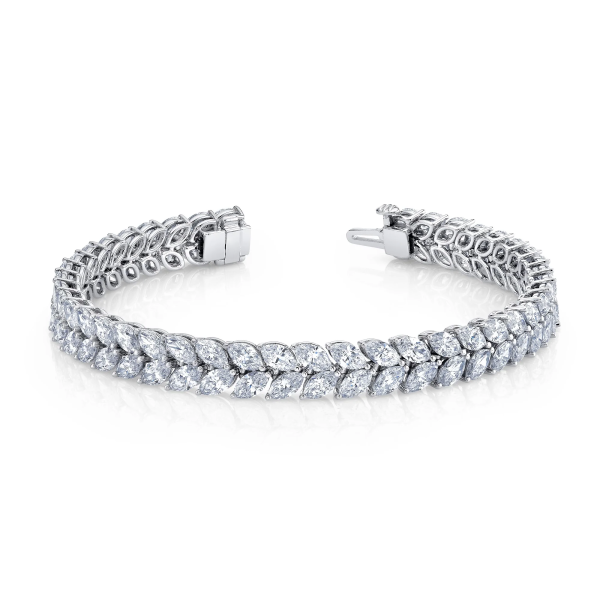 Marquise Cut Lab-Grown Diamond Bracelet