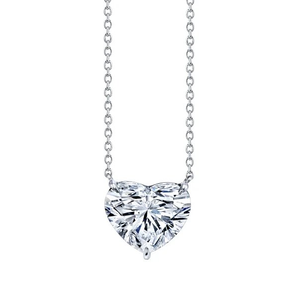 4 Carats Heart Shape Lab-Grown Diamind Pendant
